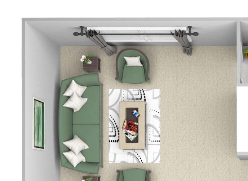 Lantern Woods - A2 - The Cape Cod - 1 bedroom - 1 bath - 3D floor plan Lantern Woods - A2 - The Cape Cod - 1 bedroom - 1 bath - 3D floor plan